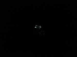 From inside a cave with headlamp switched off. The faint light in the distance is the entrance (Photo: Shyam G Menon)