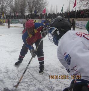 Ice hockey in Ladakh (Photo: courtesy Chozang Namgial)