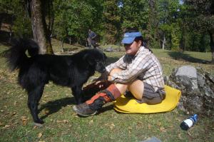 Reena with Kaalu (Photo: courtesy Reena Kaushal Dharmshaktu)