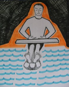 I sat there like a Buddha (Illustration: Shyam G Menon) 