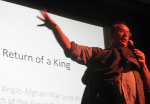 William Dalrymple speaking at the Mussoorie festival (Photo: Shyam G Menon) 
