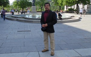 The author of the book, Wing Commander K.K. Nair.