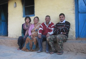 The family we stayed with (photo: Shyam G Menon)