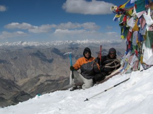 Choszang and Rigzin on the summit (Photo: Shyam G Menon)