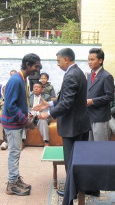 Ganesha, during his course at HMI (Photo: courtesy Ganesha)