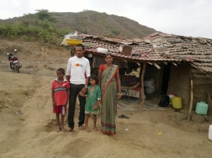 Kamlya, his wife Kalpana and their children, Prathama and Raj (Photo: Latha Venkatraman)