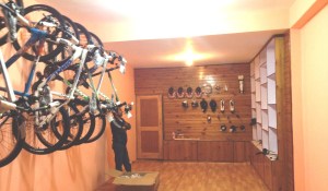 The new bicycle store gets ready (Photo: courtesy Tsering Sonam)