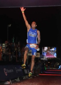 At the finish of Ironman, South Africa (Photo: by arrangement)