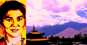 File photo of Rigzen Angmo: by arrangement; photo of Leh: Shyam G Menon. Imaging of both: Shyam G Menon