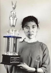 Rigzen Angmo after winning the Kuala Lumpur Marathon in 1994 (photo: by arrangement).