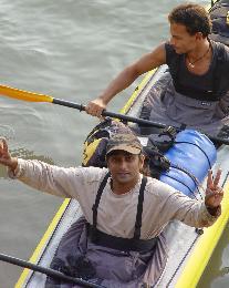 Sanjeev Kumar (in front) and Dev Dutta; from their 2005 expedition (Photo: courtesy Sanjeev Kumar)