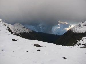 Bad weather approaching Camp 1 (Photo: Shyam G Menon)