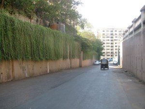The road around the housing complex at Powai, which Sunil and Sangeeta use for training (Photo: Shyam G Menon)