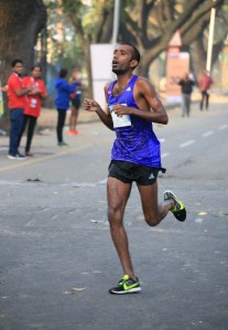 Soji at the Bengeluru Marathon (Photo: courtesy Soji Mathew) 