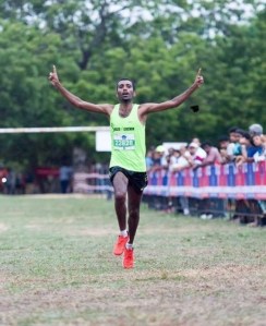 Soji finishing a race in Kochi (Photo: courtesy Soji Mathew)