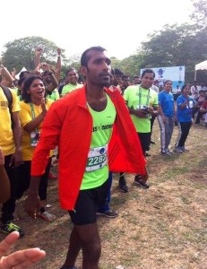 Soji at a race in Kochi (Photo: courtesy Soji Mathew)