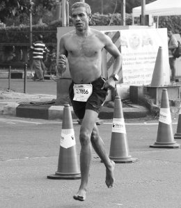 Bobby running the half marathon at the 2015 Bengaluru Marathon (Photo: courtesy Thomas Bobby Philip)