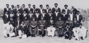 1982-83 Air Force team prior to taking part in the Inter Services Athletics Championship held in Kochi, Kerala (Photo: courtesy Kothandapani)
