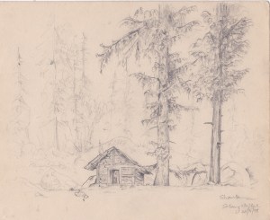 A temple in Solang Nallah, Himachal Pradesh (Illustration: courtesy Shantanu Pandit)