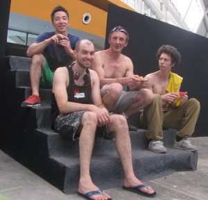 From front left: Mathias Woitzuck, Gen Hirashima, Laurent Laporte and Manuel Hassler (Photo: Shyam G Menon)