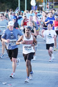 Ramesh at the 2009 Marine Corps Marathon (Photo: Courtesy Ramesh Kanjilimadhom)