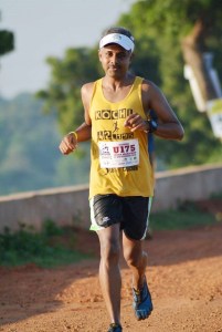 At the 2015 Chennai Trail Marathon (Photo: courtesy Ramesh Kanjilimadhom)