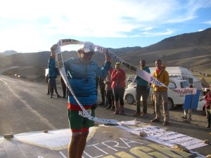 Alex at the finish line (Photo: Shyam G Menon)