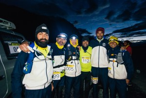 The Indian Navy's ultramarathon team (Photo: courtesy La Ultra / the navy team)
