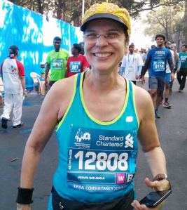 At the Standard Chartered Mumbai Marathon - SCMM (Photo: courtesy: Pervin)