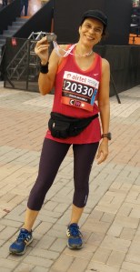 At the half marathon in Delhi (Photo: courtesy Pervin)