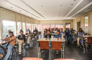 A race briefing (Photo: courtesy Globeracers)