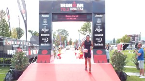 Meena, completing the Budapest Half Ironman