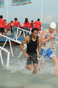 At the Ironman event in Malaysia