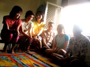 Some of the members of the team from Ladakh. Jigmet Dolma [first from left], Tsetan Dolkar [third from left], Disket Dolma [second from right] (Photo: Shyam G Menon) 