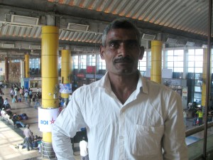 Sabhajeet Yadav; back at Mumbai's Kurla Terminus to board his train for Uttar Pradesh following the 2017 SCMM (Photo: Shyam G Menon)