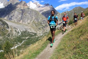 Kieren running UTMB-CCC (Photo: Frash Sport / courtesy: Kieren D' Souza)