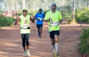 Venugopalan (left) at an event (Photo: courtesy Venugopalan Arunachalam)